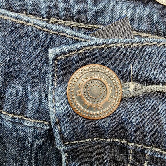 Bandolino Blu Jeans Womens 12 Blue Harper Mid Rise Crop Capri Slim Leg Stretch - Picture 2 of 13